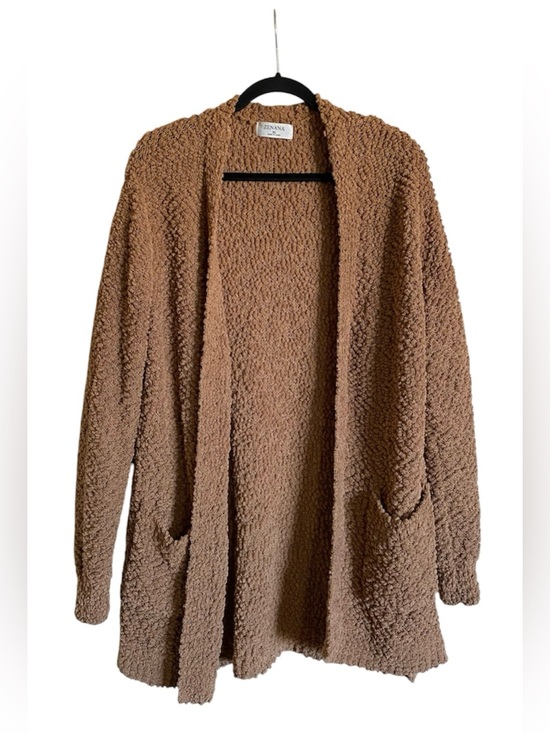 Zenana Outfitters Sweaters - Women’s ZANANA Poocorn Cardigan Sweater Camel Brown Size XL